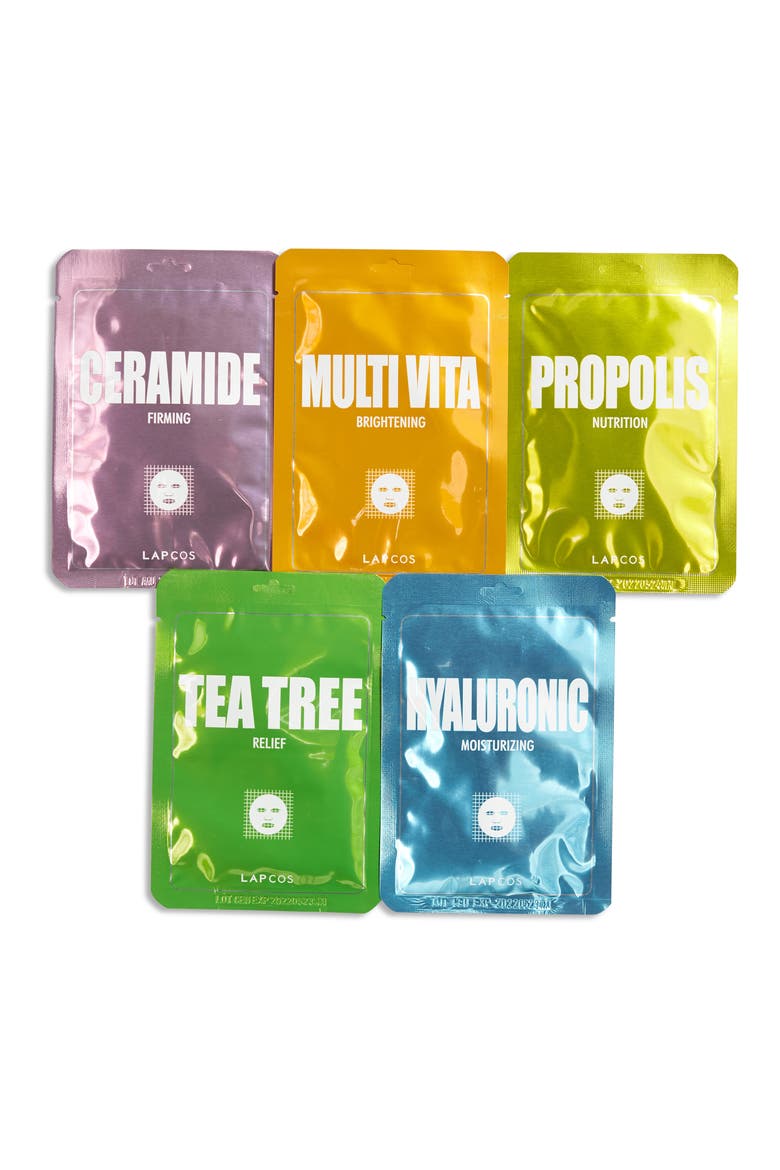 Derma Care 5-Pack Face Sheet Mask, Main, color, NONE