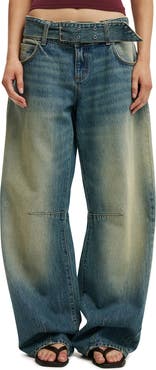 Cotton On Women's Low Barrel Jean