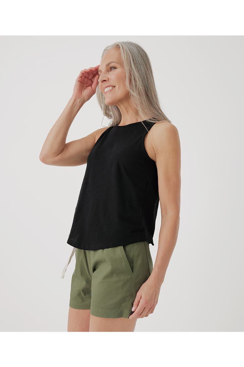 Organic Featherweight Slub Reversible Tank, Alternate, color, Black