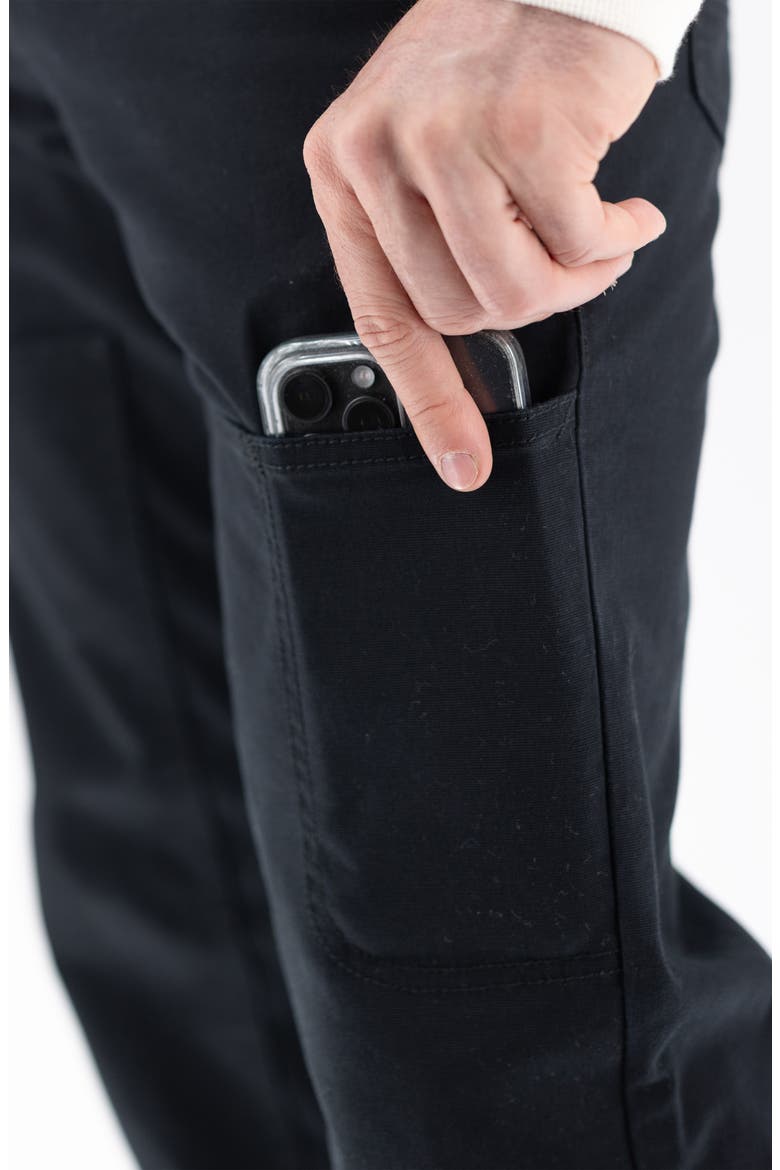Stretch Twill Carpenter Pants, Alternate, color, BLACK