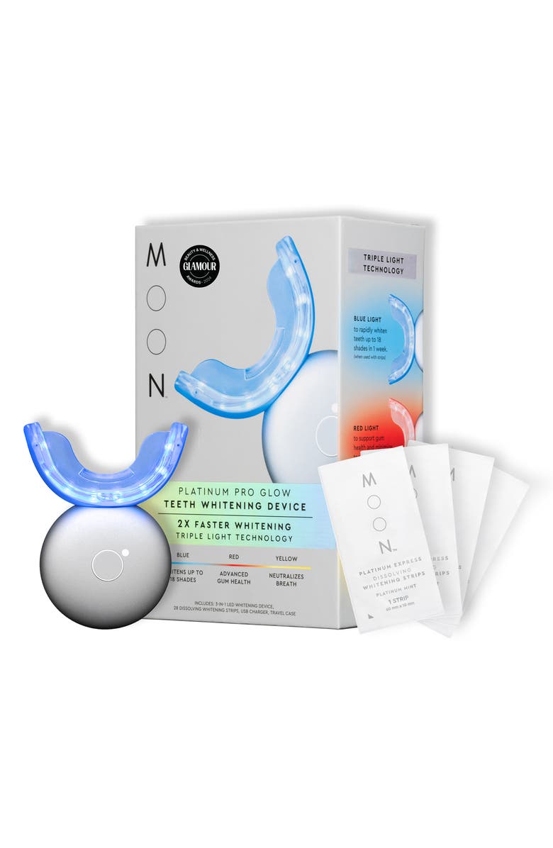 MOON Platinum LED Teeth Whitening Device, Main, color,
