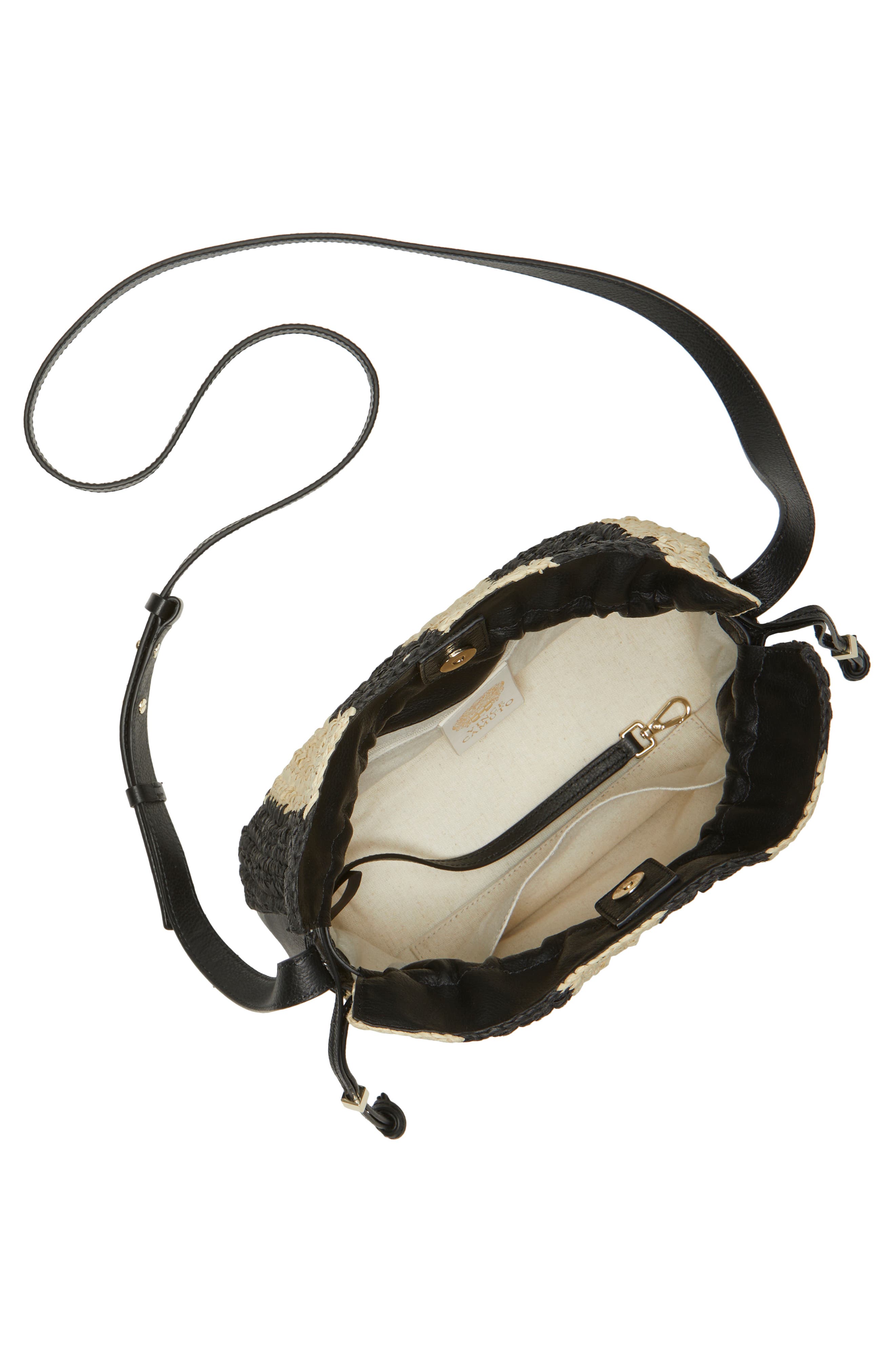 Vince Camuto Dario Straw Crossbody Bag, Alternate, color, 