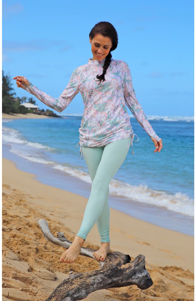 UV Skinz Convertible Swim Shirtdress, Alternate, color, Aurora Bloom