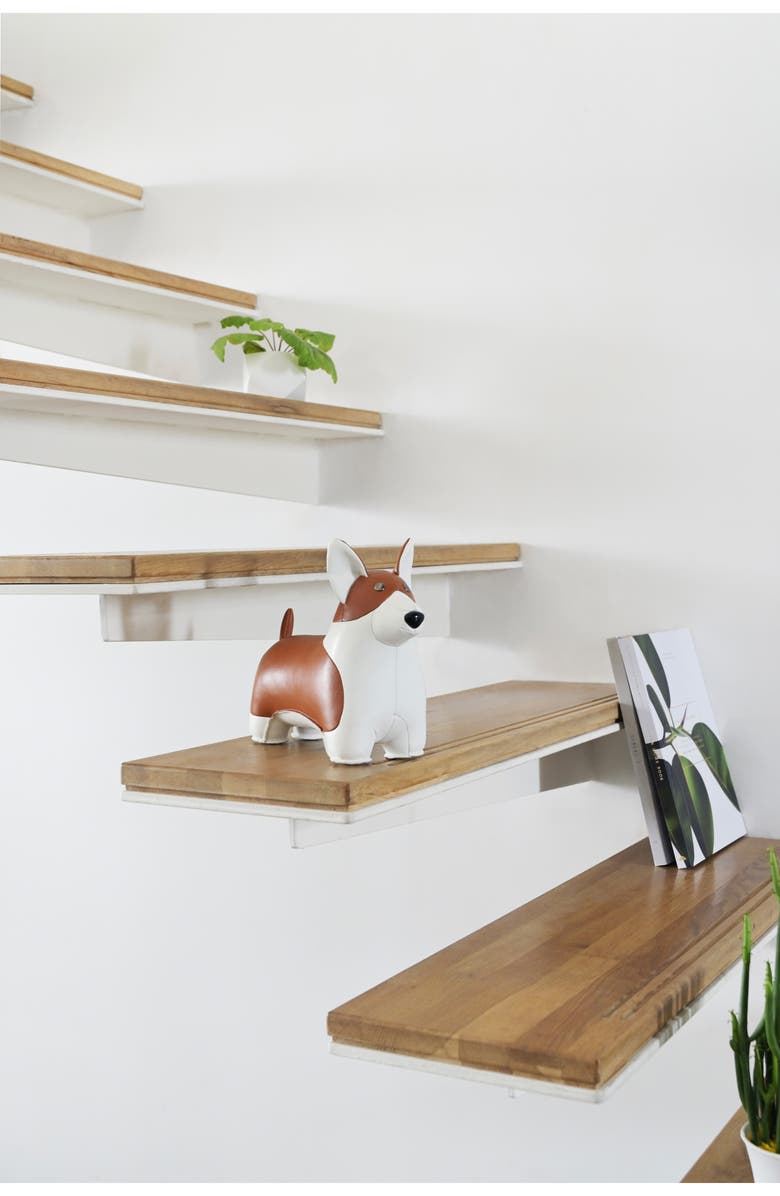 Zuny Corgi Bookend, Alternate, color, Tan White