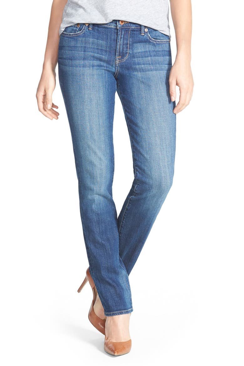 Sweet Straight Leg Jeans, Main, color, TANZANITE