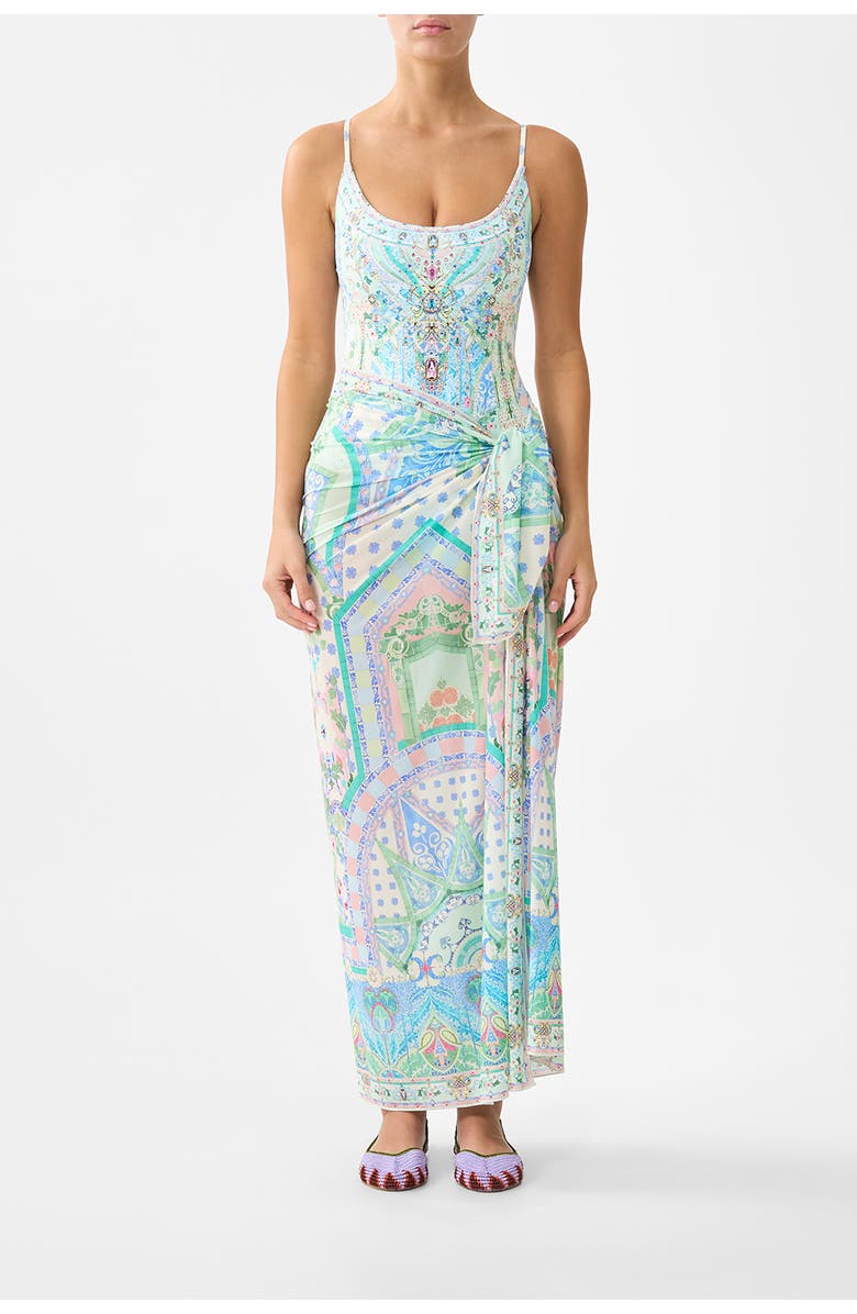 Camilla Multi Wear Long Sarong, Main, color, Midsummer Mosaics