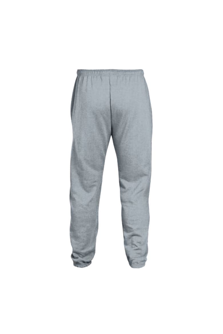 Men's Champion  Heather Gray USC Trojans Powerblend Banded Fleece Sweatpants, Alternate, color, Heather Gray