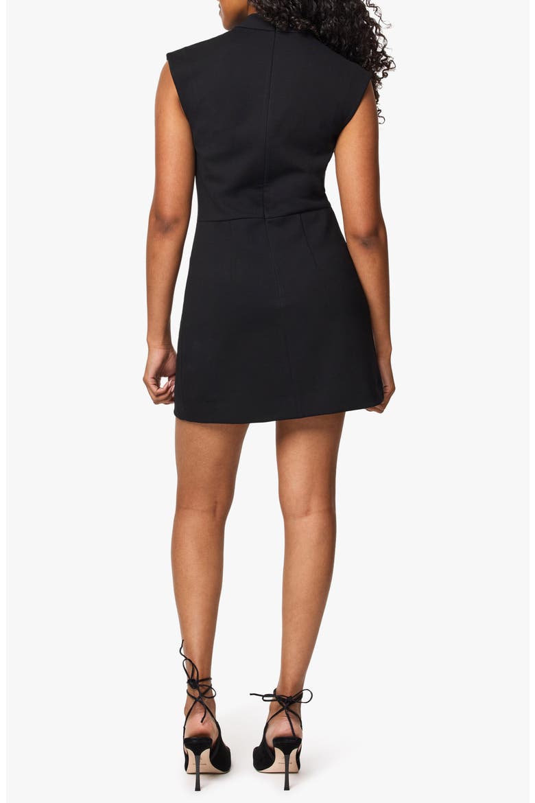 Mock Neck Sleeveless Dress with Hardware, Alternate, color, JET BLACK