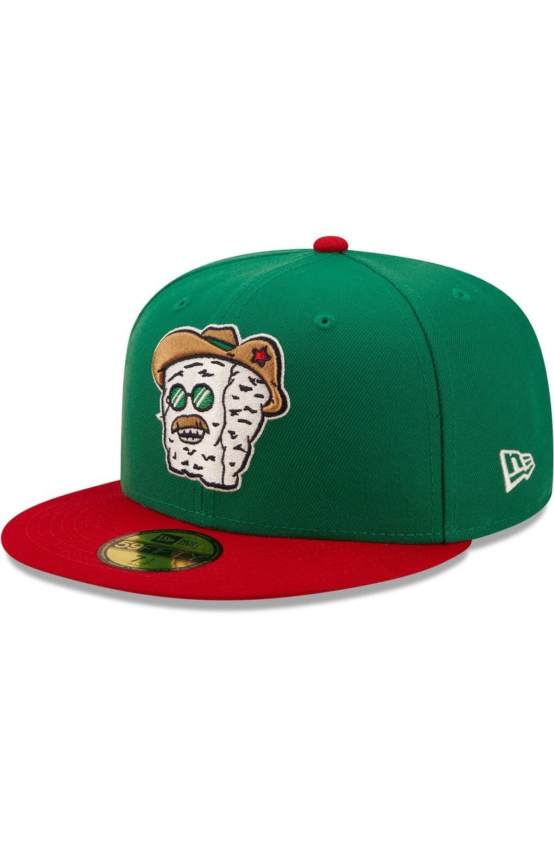 New Era Men's New Era Green/Red Los Quesos Frisco Copa De La Diversion 59FIFTY Fitted Hat, Alternate, color, Green