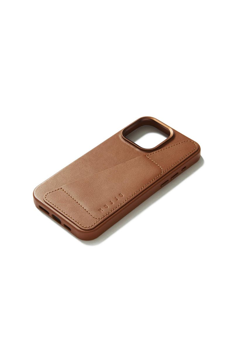 Full Leather Wallet Case for iPhone 15 Pro Max, Alternate, color, Dark Tan