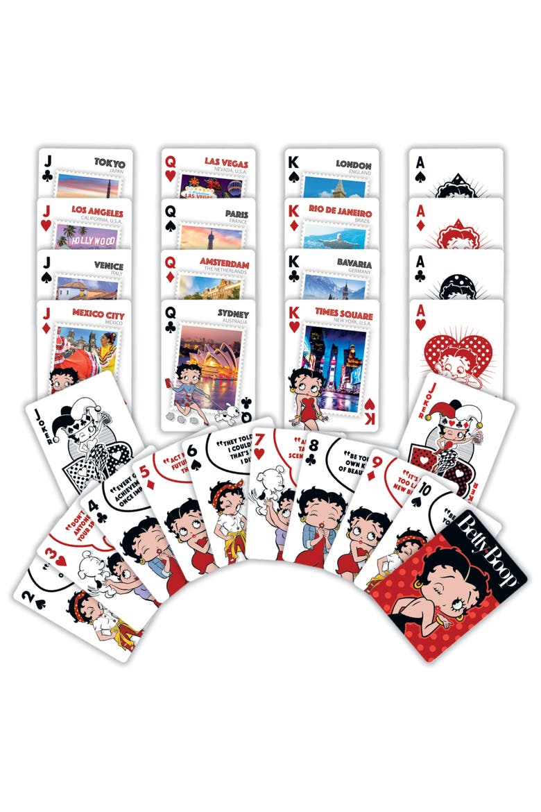 Betty Boop Playing Cards, Alternate, color, Multicolor