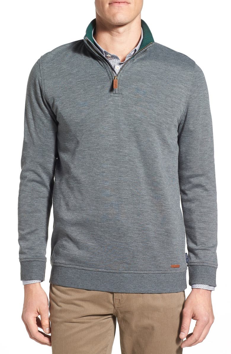 Ted Baker London 'Mandra' Quarter Zip Pullover, Main, color, 