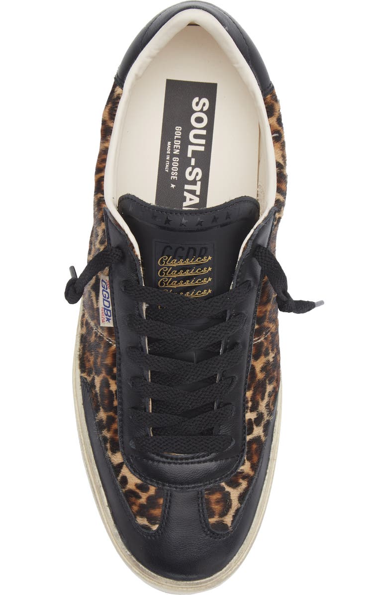Golden Goose Soul Star Genuine Calf Hair Sneaker, Alternate, color, Beige Brown Black Leo/ Black