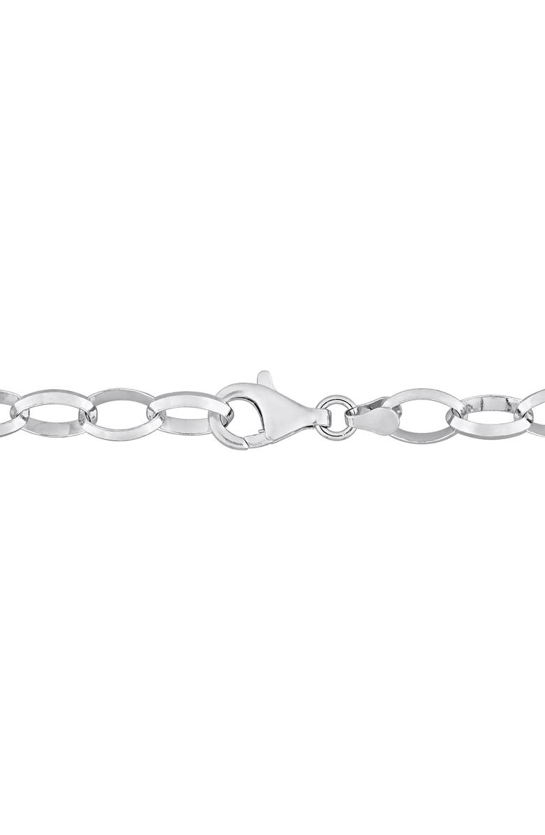 DELMAR Men's Rolo Chain Necklace, Alternate, color, Silver