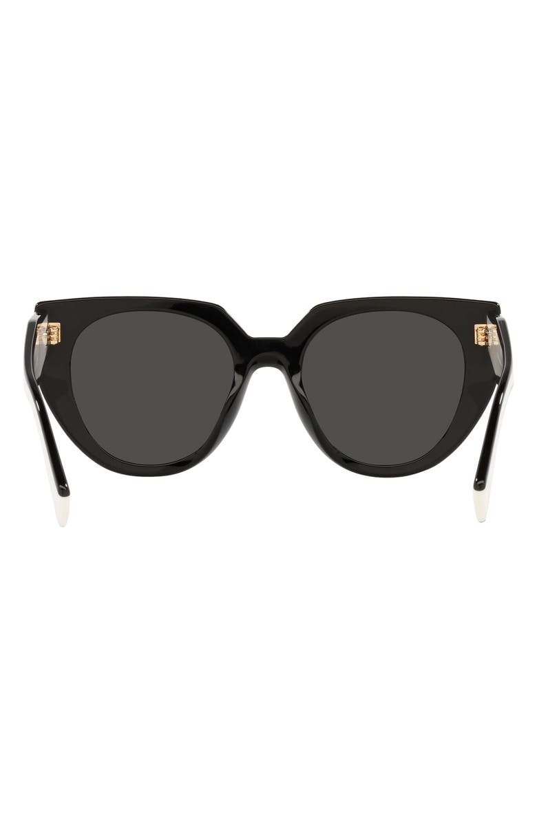 Prada 53mm Cat Eye Sunglasses, Alternate, color, Black