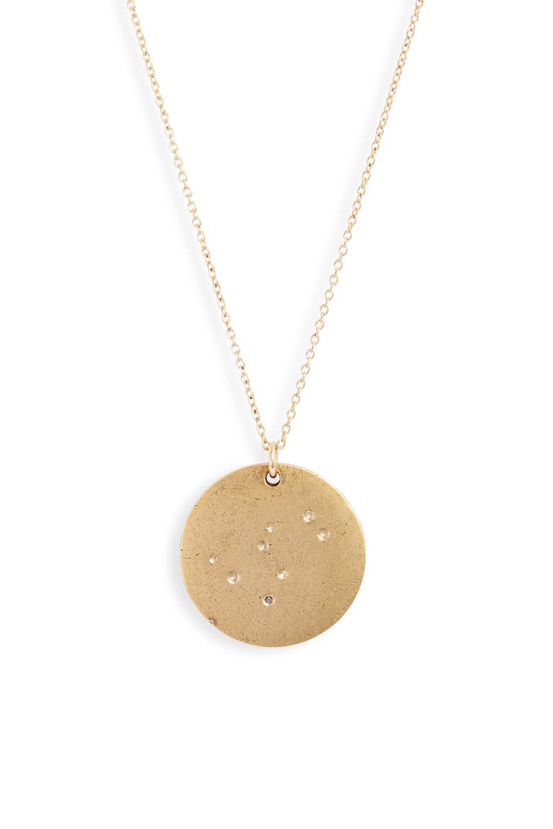 Constellation Pendant Necklace, Main, color, GOLD - GEMINI