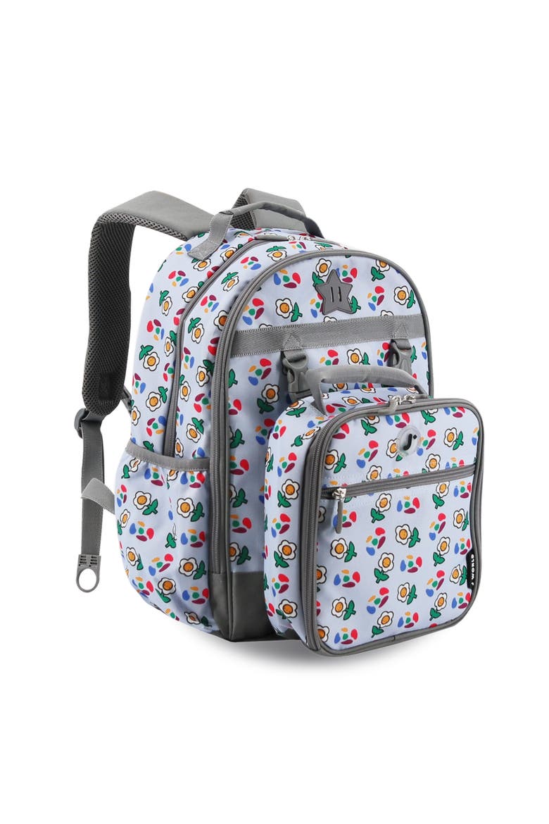 Duet Kids 16" Backpack With Detachable Lunch Box For School, Main, color, EVERY DAISY