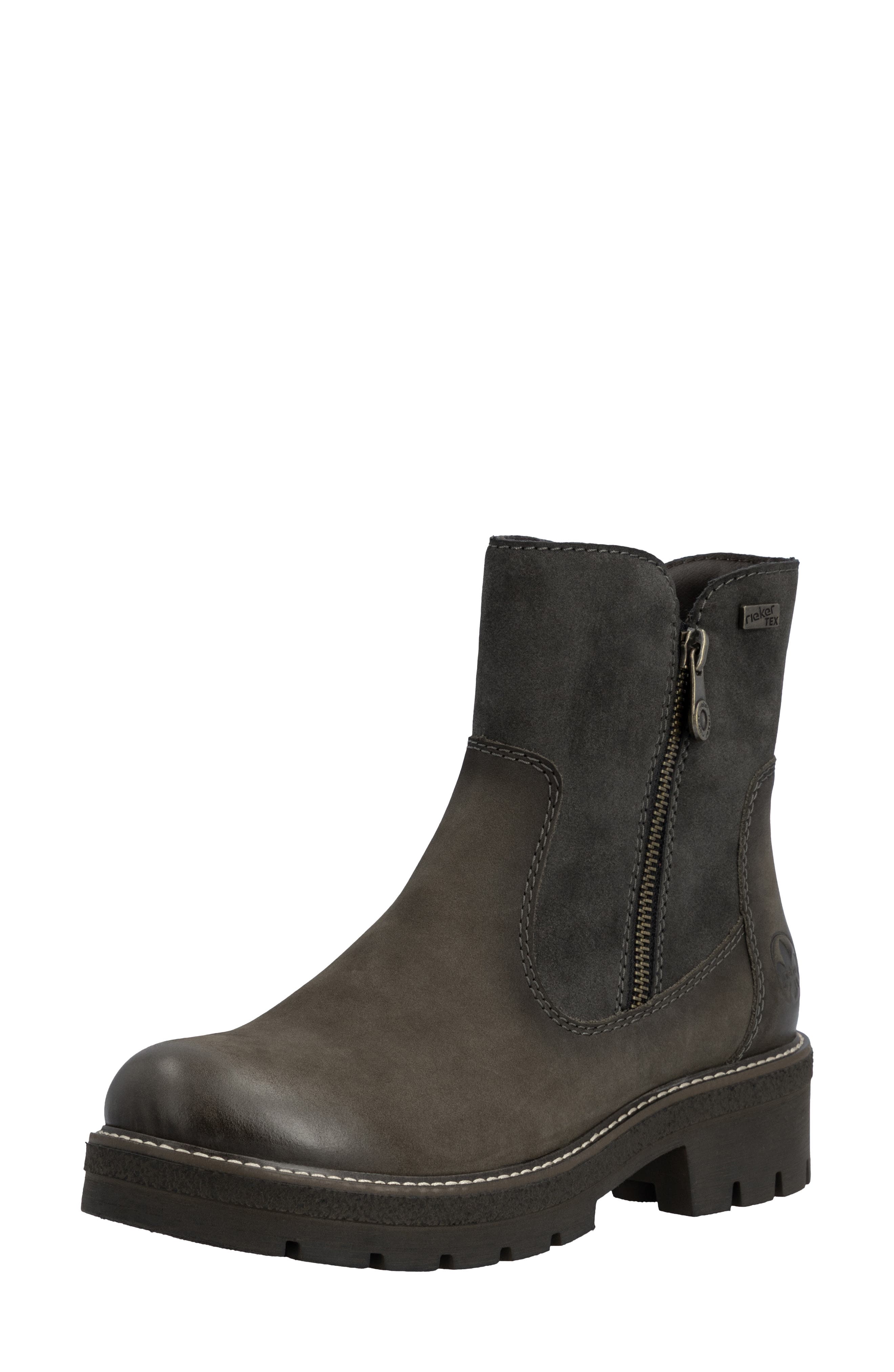 Sabrina 51 Leather Bootie, Alternate, color, SMOKE/ ANTHRAZIT