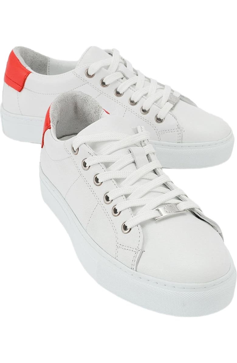 Forever & Always Shoes Ayverie Leather Sneaker, Main, color, White Leather