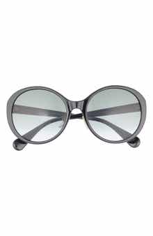 Gucci 56mm Gradient Round Sunglasses