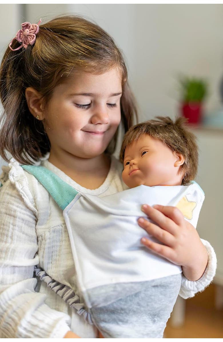 Miniland Baby Carrier for 15 3/4" Baby Doll, Alternate, color, White Multi