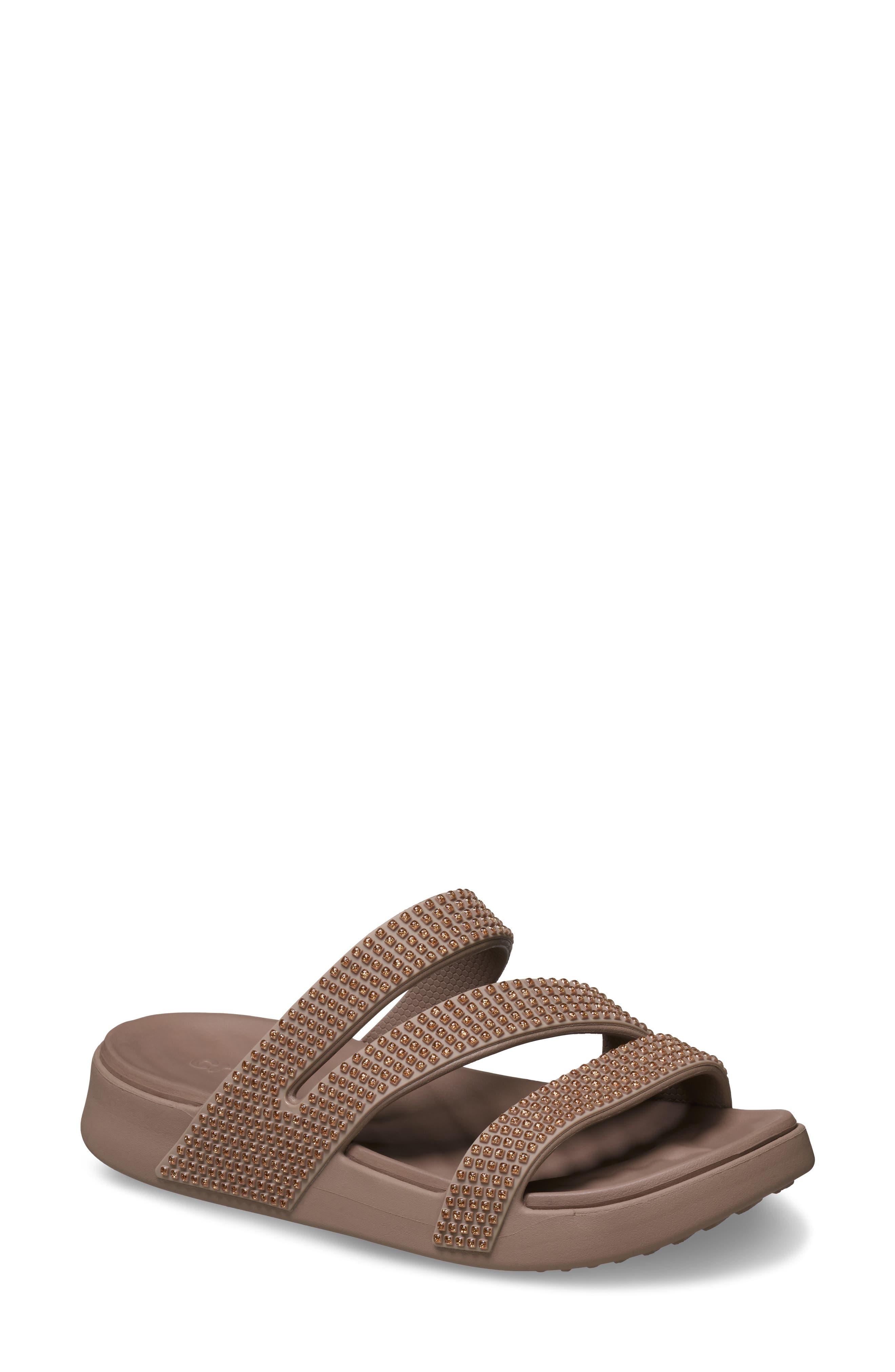 Getaway Gems Flip Flop, Main, color, LATTE