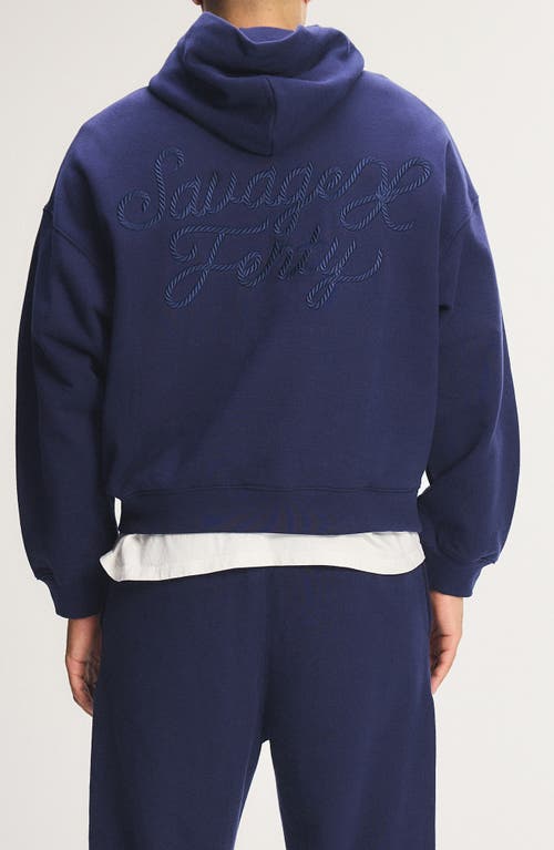 Savage X Fenty Fleece Hoodie In Blue