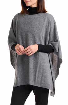 Bruno Magli Boat Neck Wool & Cashmere Poncho