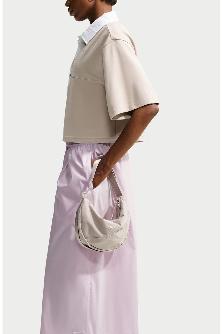 Wide Leg Pleated Cropped Pants, Alternate, color, BLEACHED LILAC/ WHITE