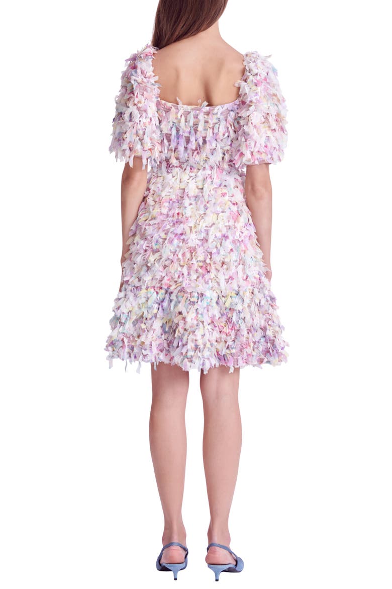 Textured Ribbon Minidress, Alternate, color, MAUVE