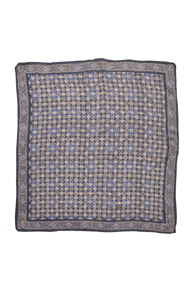 Oversized Hand Dyed Batik Bandana, Main, color, Charcoal Gray