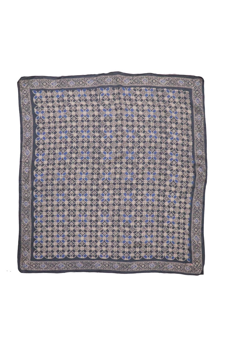 Kasih Co-op Hand Dyed Batik Bandana, Main, color, Charcoal Gray