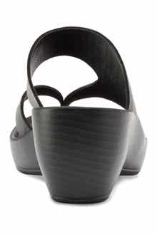 Laurel Leather Platform Wedge Sandal