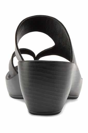 Laurel Leather Platform Wedge Sandal