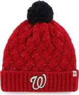 '47 Women's '47 Red Washington Nationals Knit Cuffed Hat with Pom