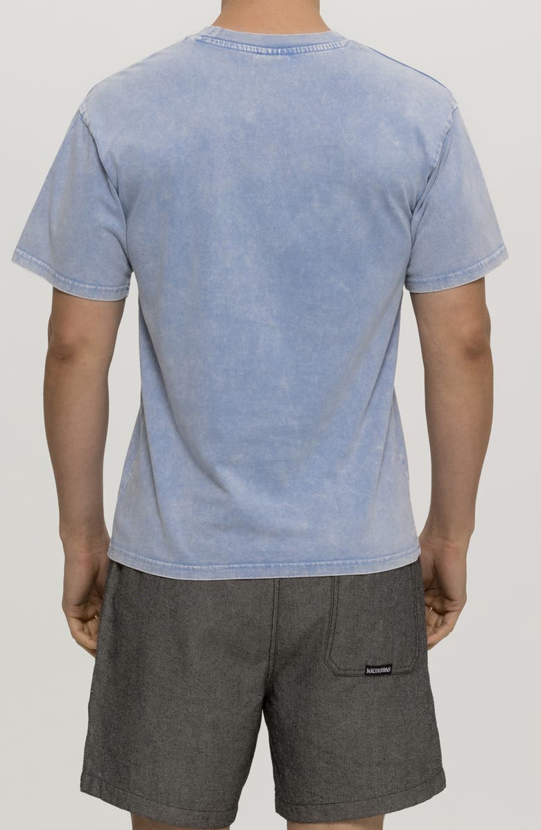 Maui & Sons Mineral Wash Logo Graphic T-Shirt, Alternate, color, Blue