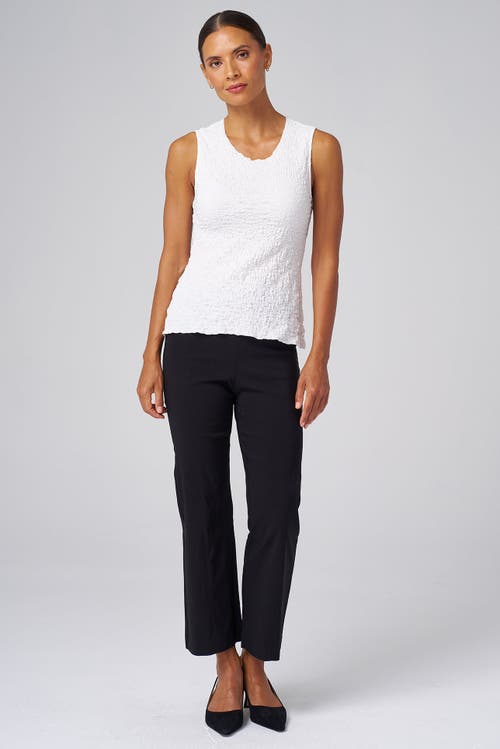 Franne Golde Doheny Textured Sleeveless Top In White