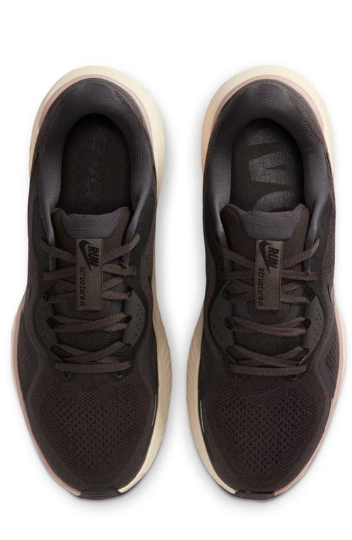 Nike Structure 26 Running Shoe In Brown