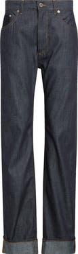 Bottega Veneta Turned Up Straight Leg Jeans | Nordstrom