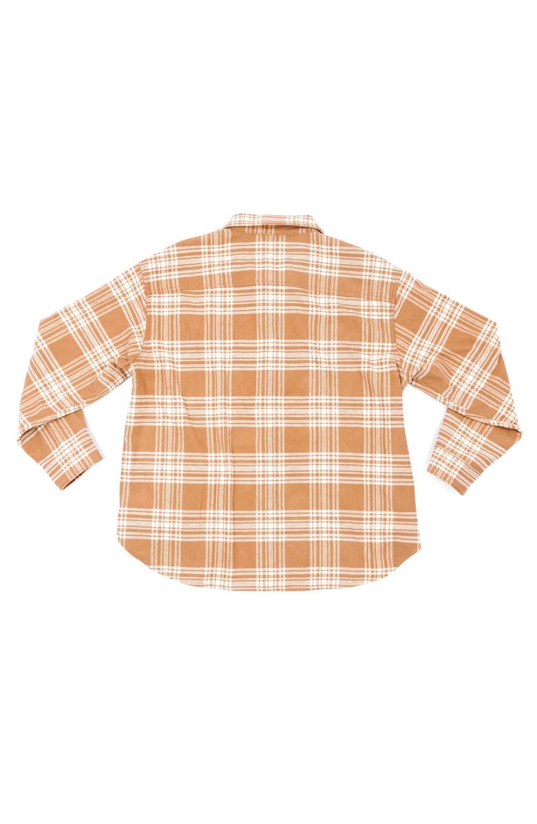 ARIKO Bucky Split Hem Shirt Jacket, Alternate, color, White-Beige-Plaid