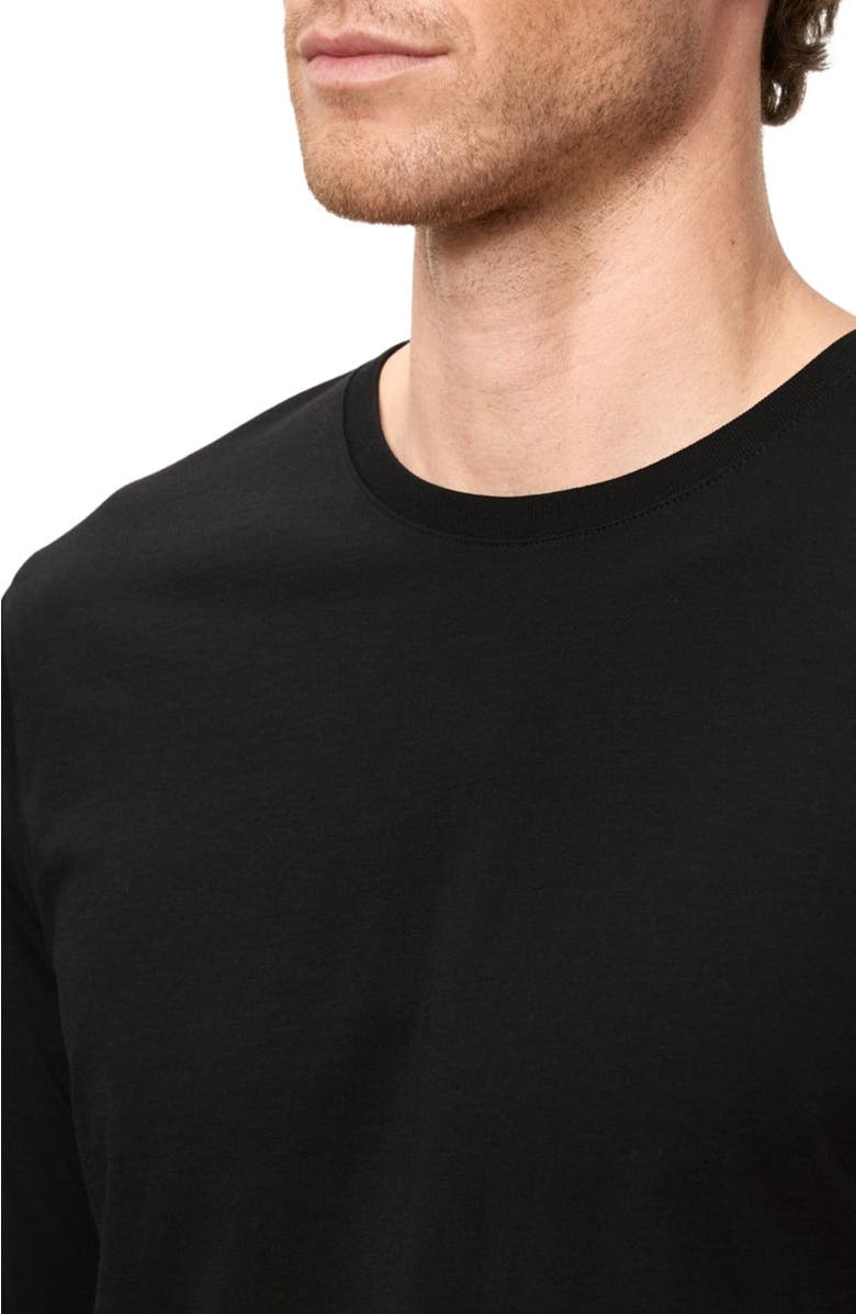 Pact Organic Cotton Men's Softspun Essential Crewneck Long Sleeve Tee, Alternate, color, Black