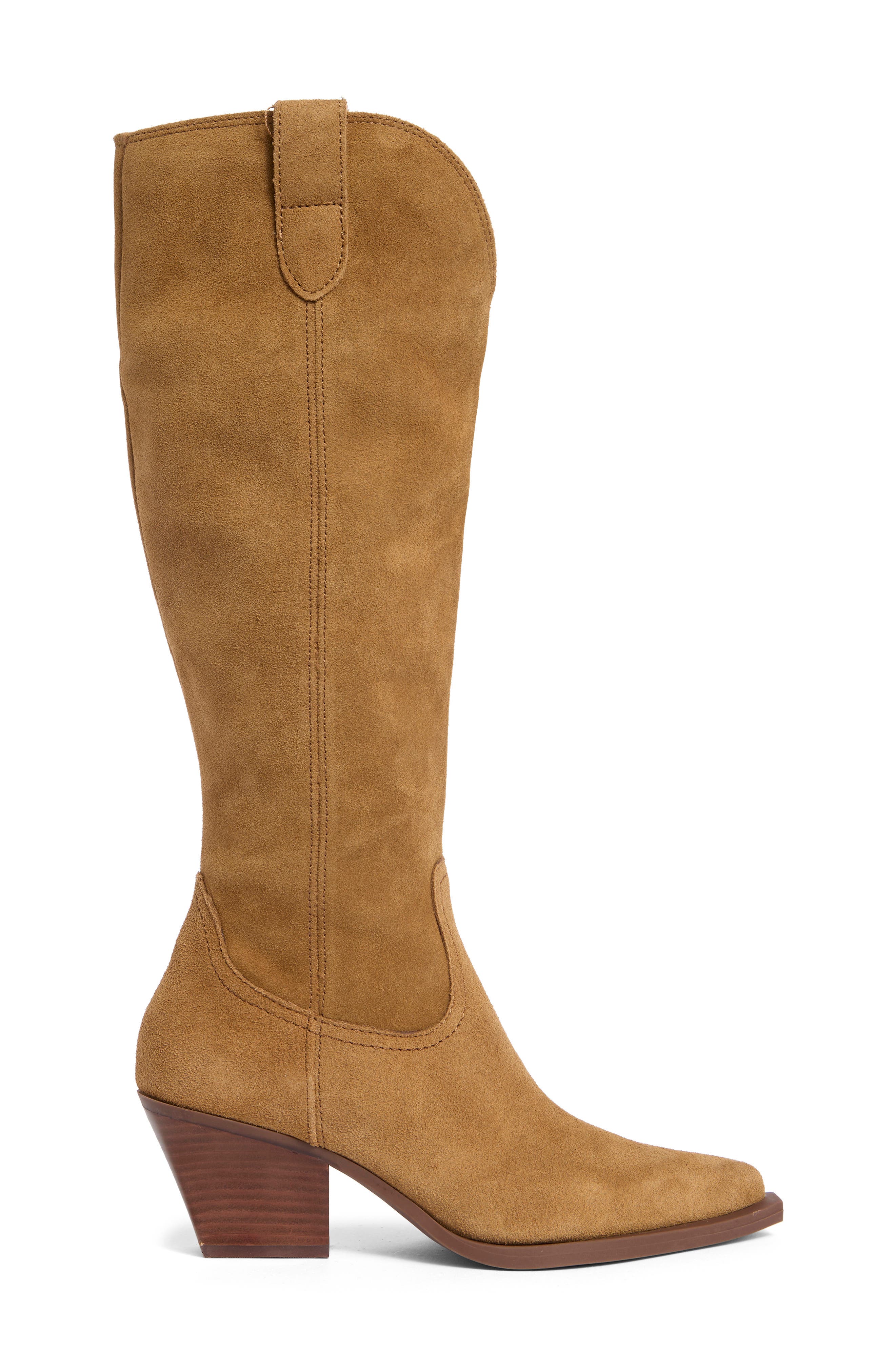 Dolce Vita Ratana Knee High Boot, Alternate, color, Light Brown Suede
