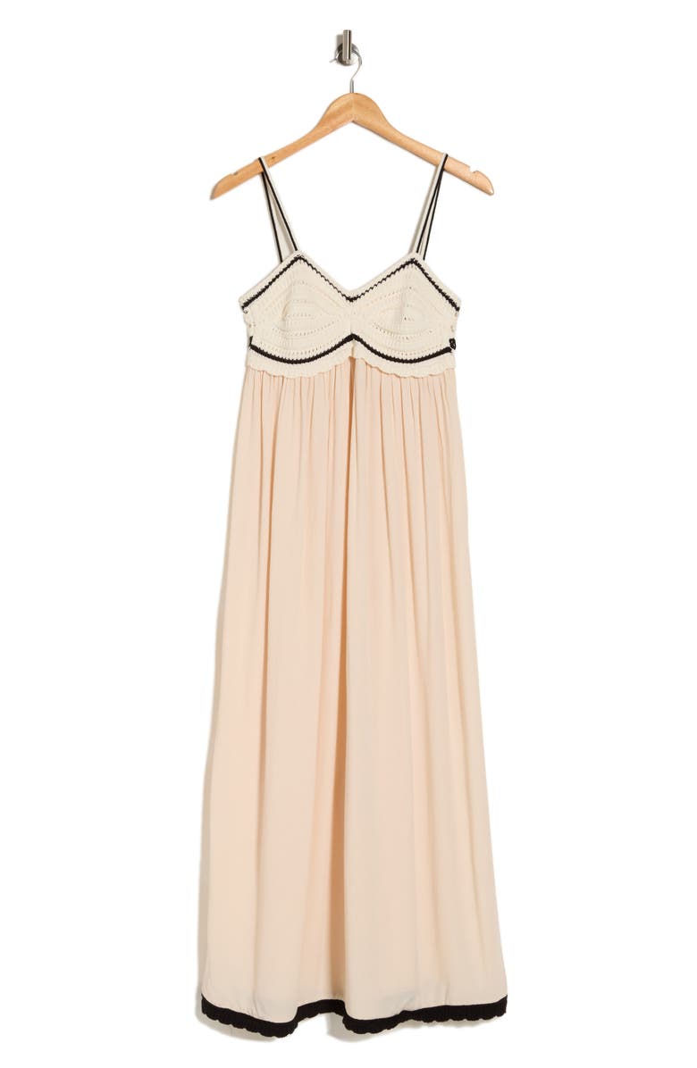 STITCHDROP Kuhulu Crochet Trim Babydoll Dress, Alternate, color, 