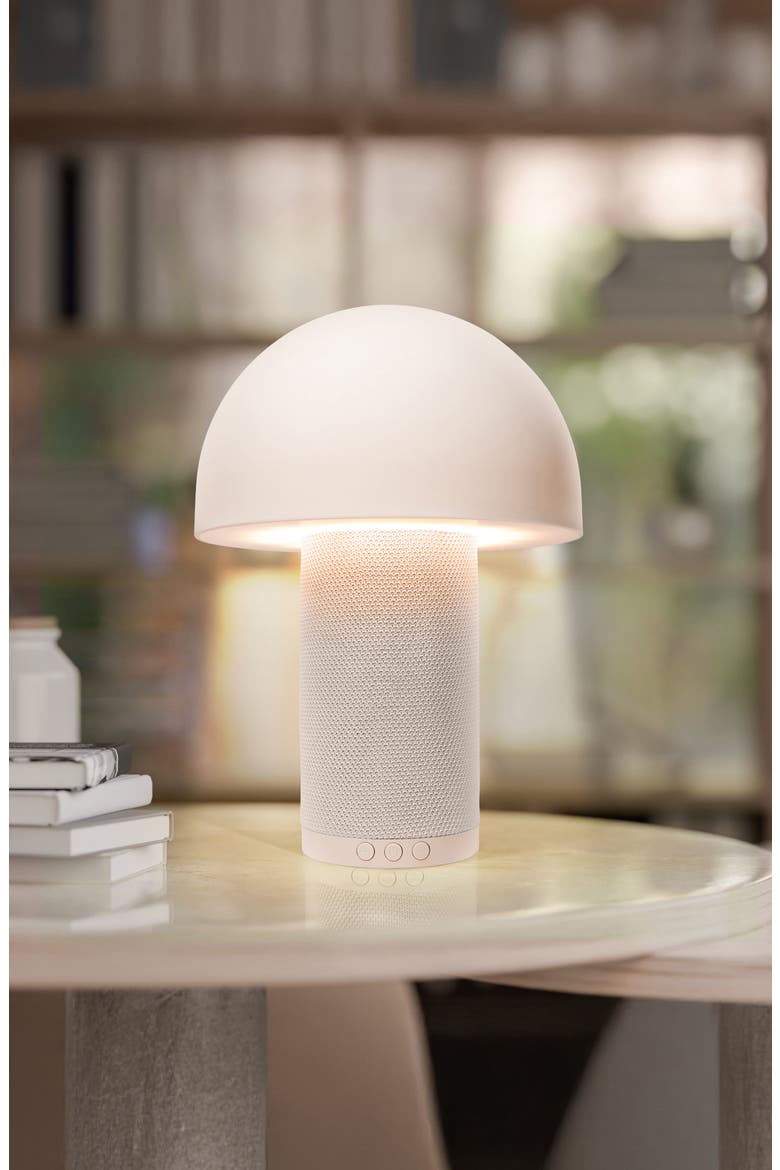 Mushroom Lamp and Wireless Speaker, Alternate, color, BEIGE