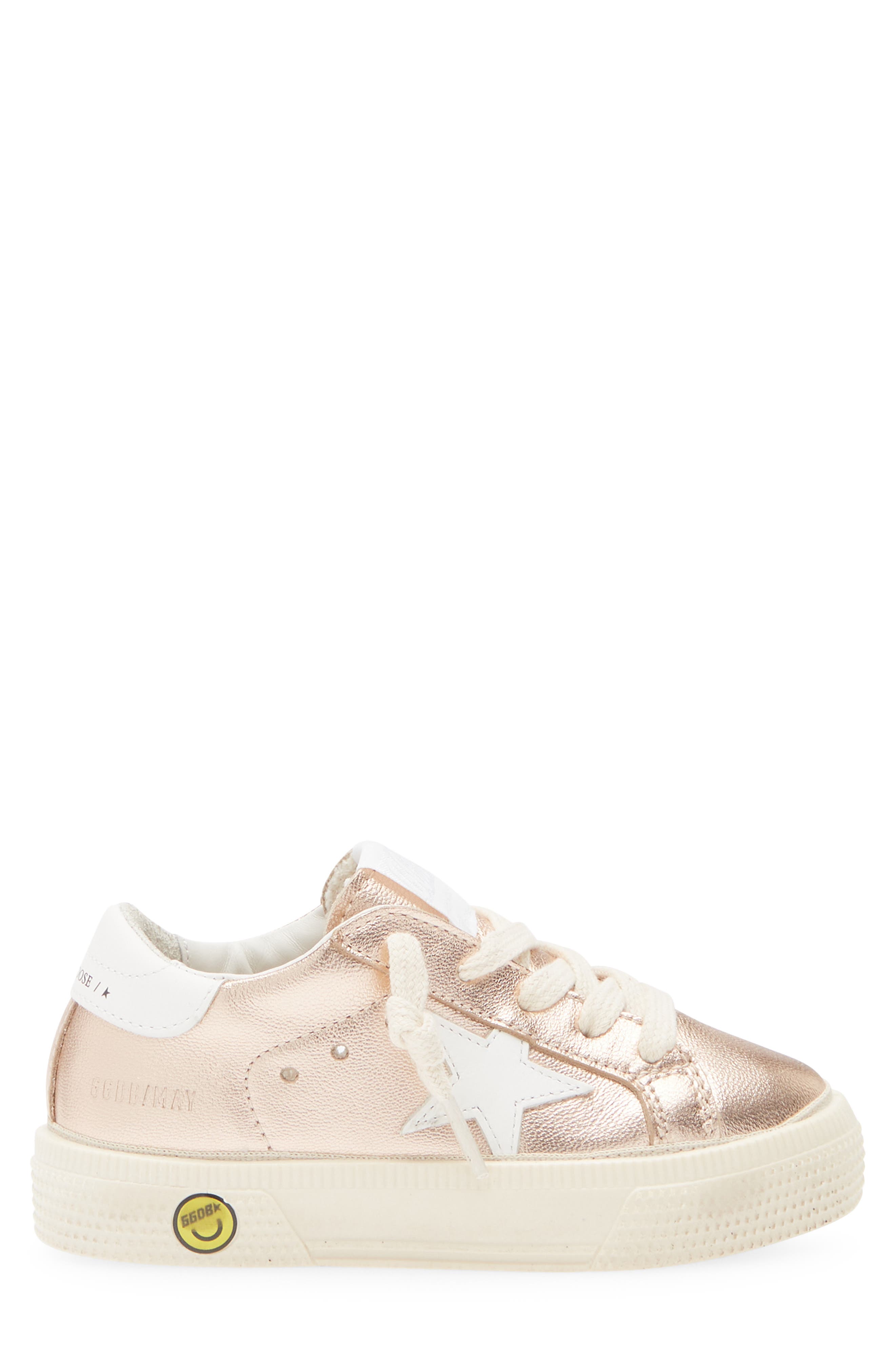 Golden Goose Kids' May Metallic Leather Low Top Sneaker, Alternate, color, 