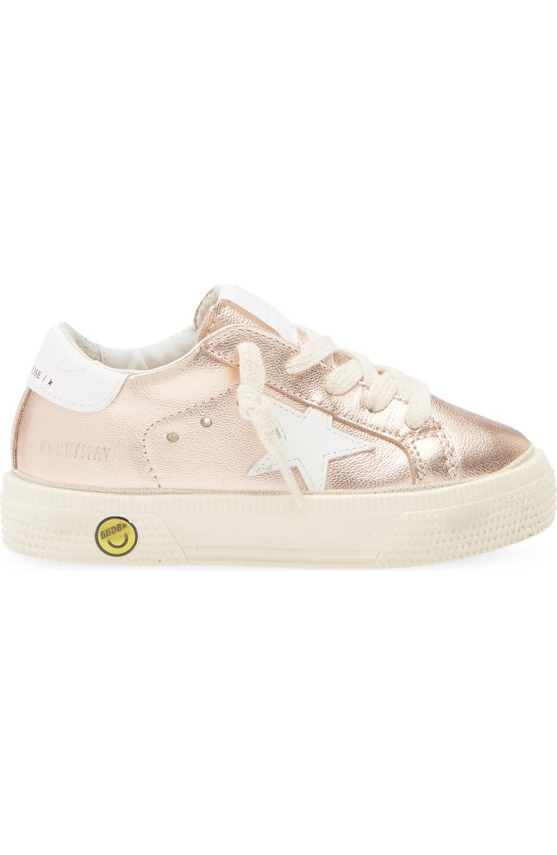 Golden Goose Kids' May Metallic Leather Low Top Sneaker, Alternate, color,