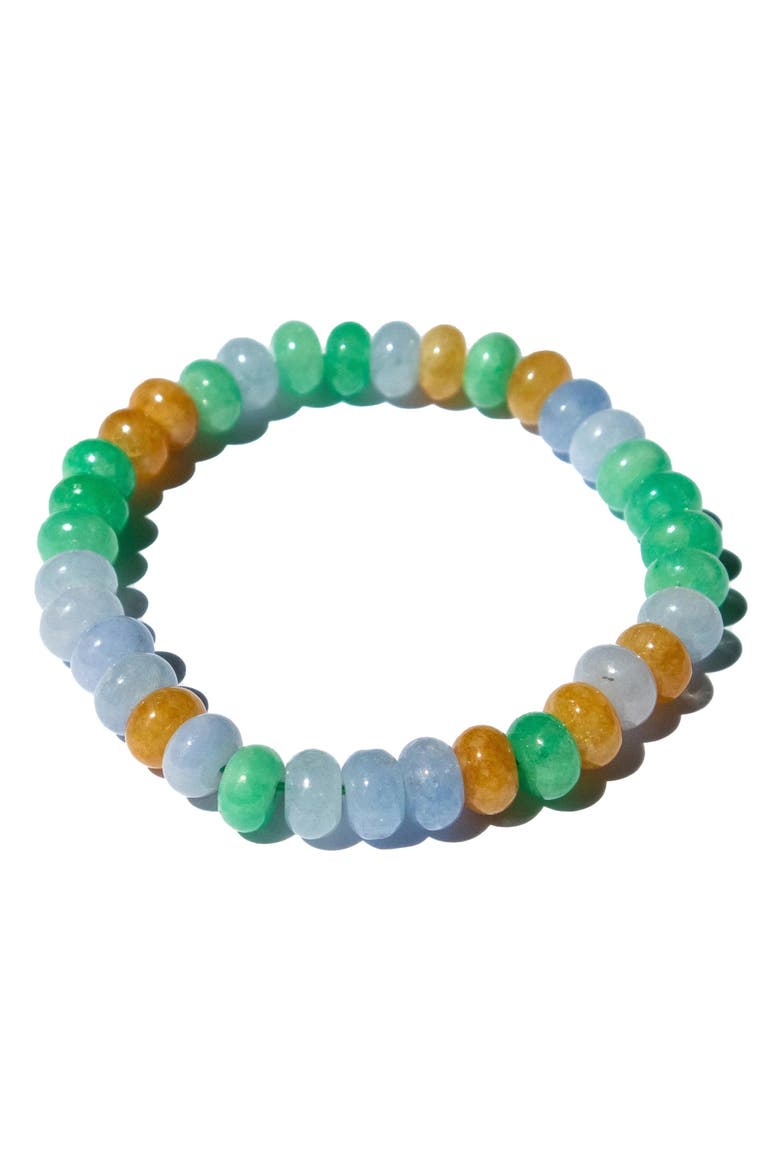 Lavender Field Beaded Jade Bracelet, Alternate, color, Purple