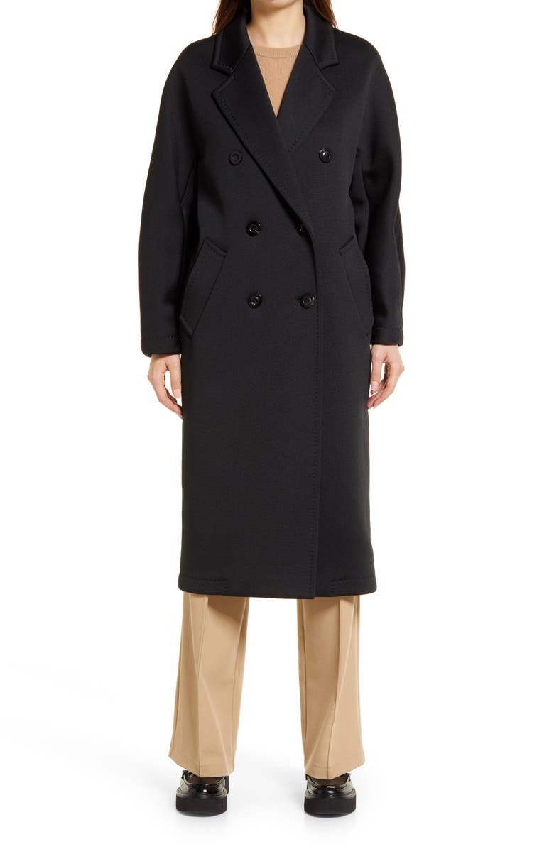 Max Mara 101801 Icon Double Breasted Jersey Coat, Alternate, color, 