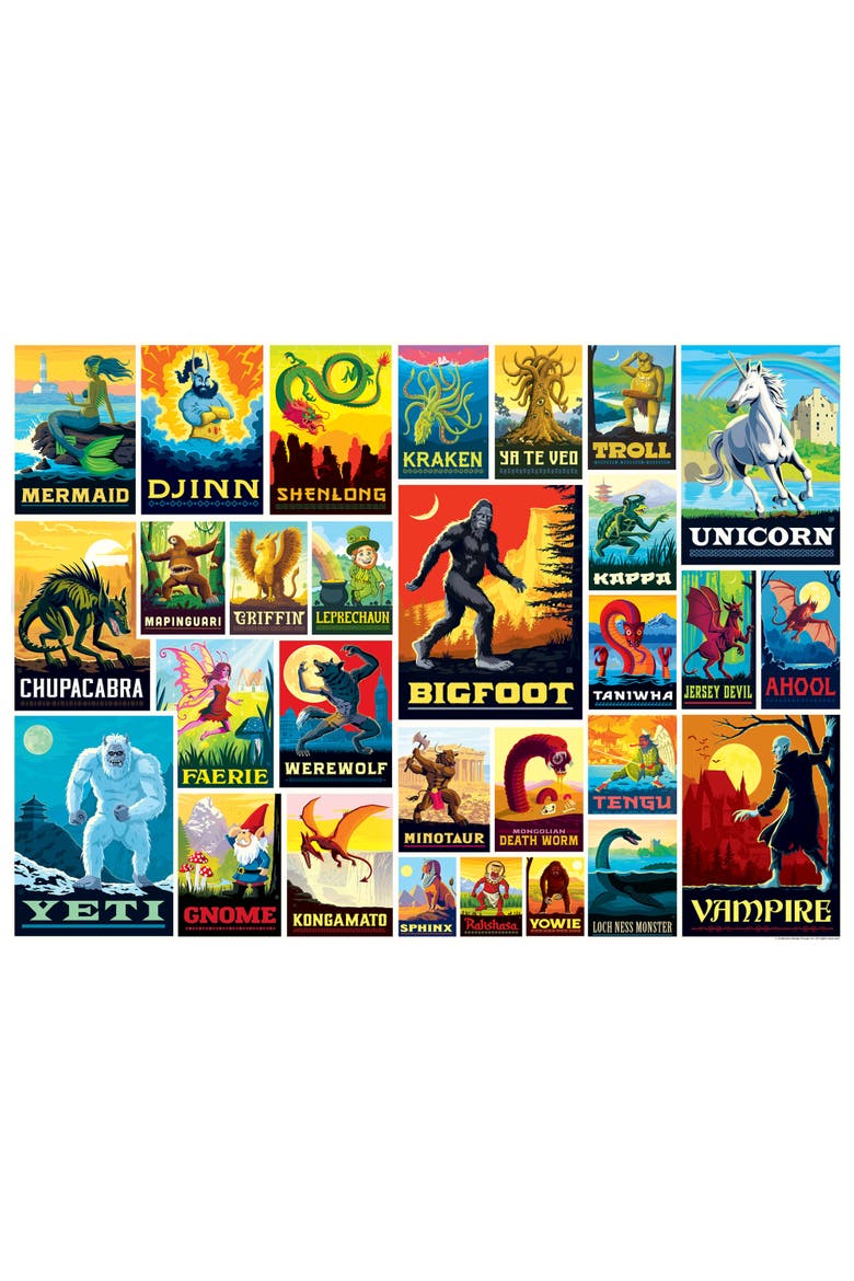 Mythical Creatures 1000 Piece Puzzle, Alternate, color, Multicolor