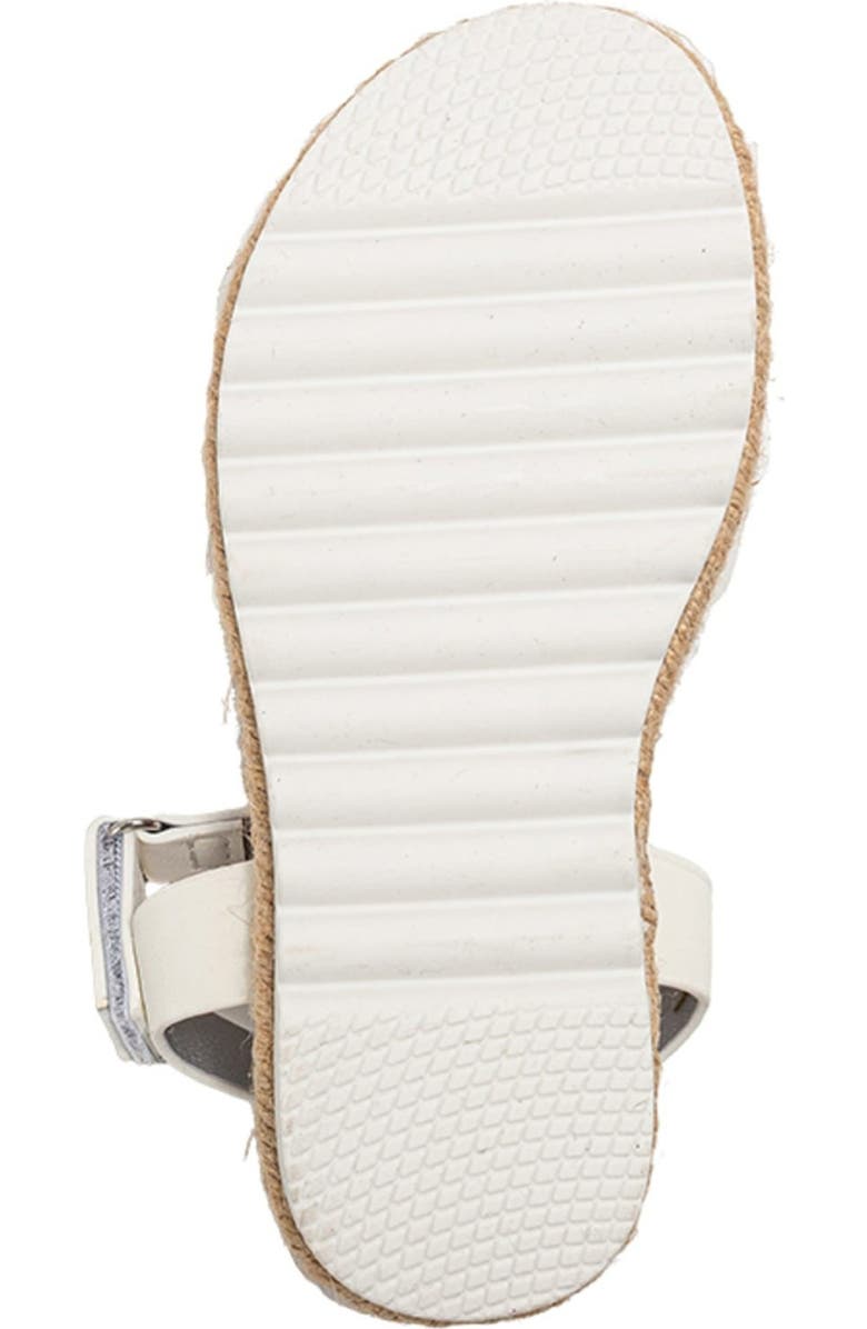 bebe Fleur Sandal, Alternate, color, White